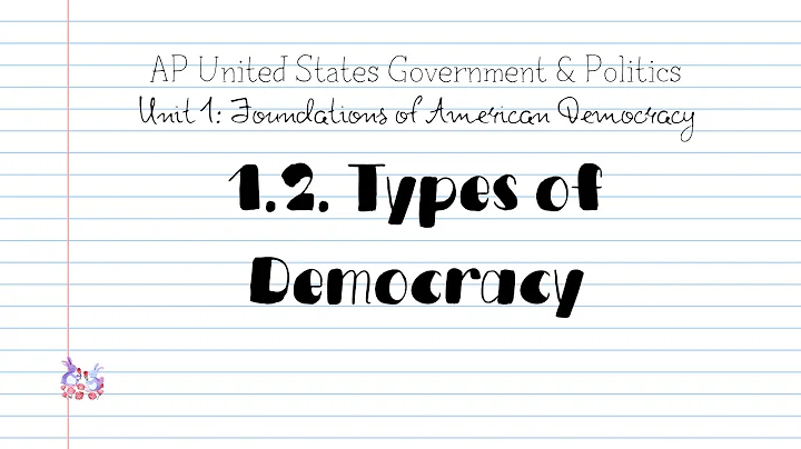 AP GOV - 1.2 Types of Democracy