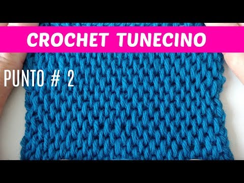 Crochet tunecino tubular - Ganchillo tunecino