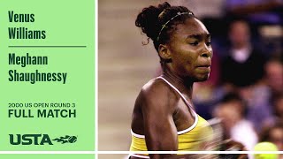 Venus Williams vs. Meghann Shaughnessy Full Match | 2000 US Open Round 3