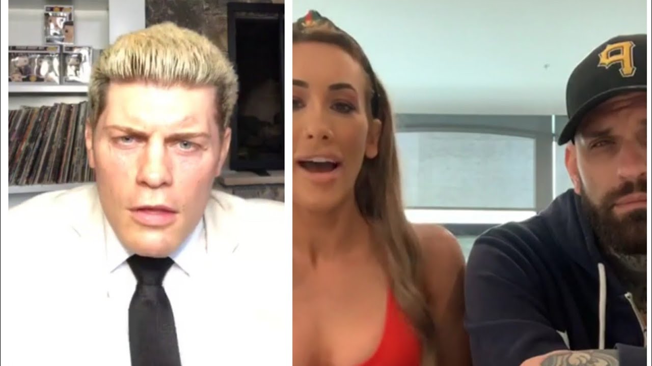 WWE Cody Rhodes Live Stream on Instagram and Carmella With Corey Graves