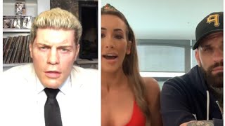 WWE Cody Rhodes Live Stream on Instagram and Carmella With Corey Graves Live Stream on IG