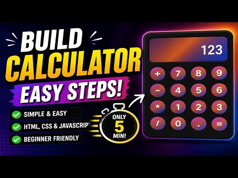 “Build a Modern Calculator using HTML CSS JavaScript.