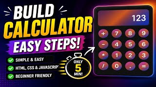 “Build a Modern Calculator using HTML CSS JavaScript.