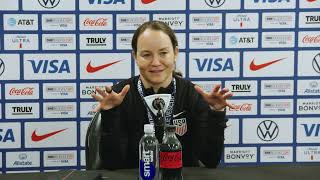 USWNT Head Coach TWILA KILGORE postgame; Team USA beat Canada to win the SheBelieves Cup