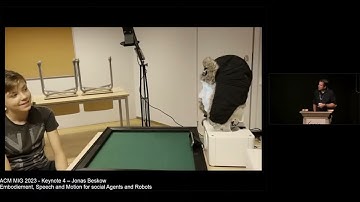 MIG 2023 -Keynote 4: Embodiement Speech and Motion for Social Agents and Robots