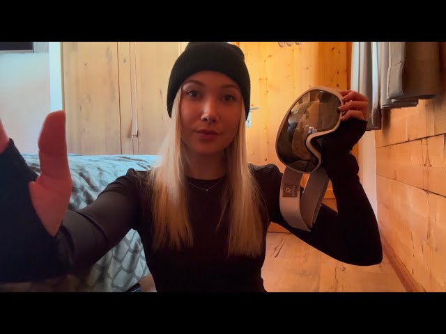 ASMR Getting You Ready for the Ski Slopes (lofi, clothing fabric sounds, soft spoken) ⛷️❄️