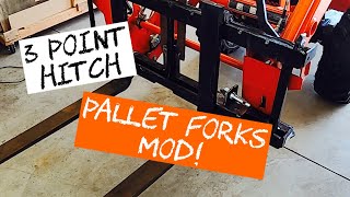 3 point hitch pallet forks MOD! B2601