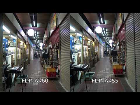 SONY FDR-AX60 と FDR-AX55を撮り比べ