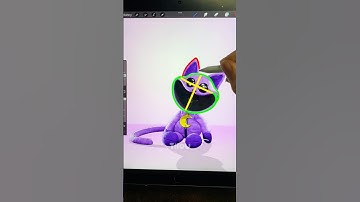 Drawing CatNap plush from Poppy Playtime! 🧸✏️