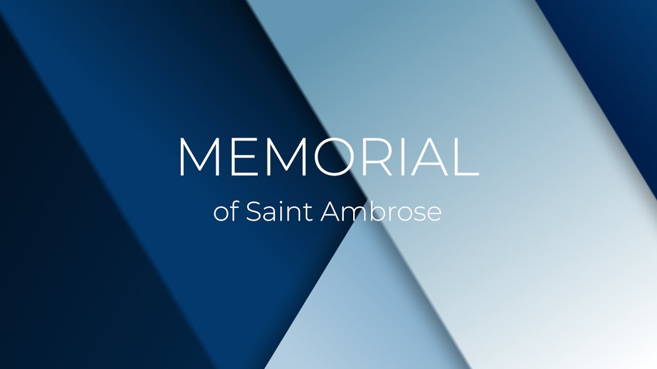 Holy Mass of the Memorial of Saint Ambrose | 07 December 2024 - YouTube