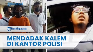 Pria yang Ancam Patahkan Leher Mantu Jokowi Mendadak Kalem saat di Kantor Polisi