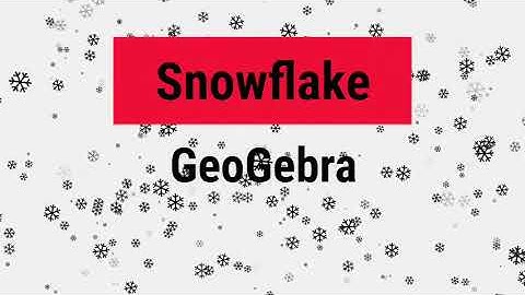 comment faire un flacon de neige avec GeoGebra.