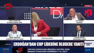 Demokrat Partili Cemal Enginyurt ve Latif Şimşek canlı yayında birbirine girdi