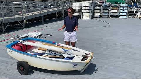 How to set your opti up before rigging your sail