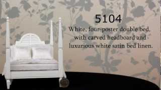 1/12 White Four-poster Double Bed The Dolls House Emporium screenshot 5