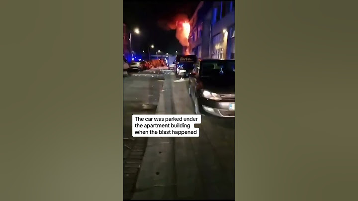 Moments after explosion in Rotterdam