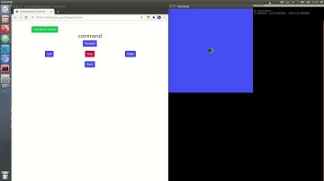 roslibjs tutorial #2 -- using joystick from website to control the move of turtle