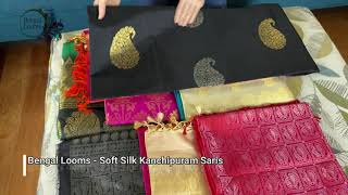 Soft Silk Kanchipuram Saris | Pure Soft Silk Sarees | Latest Sarees Collection | Bengal Looms screenshot 5