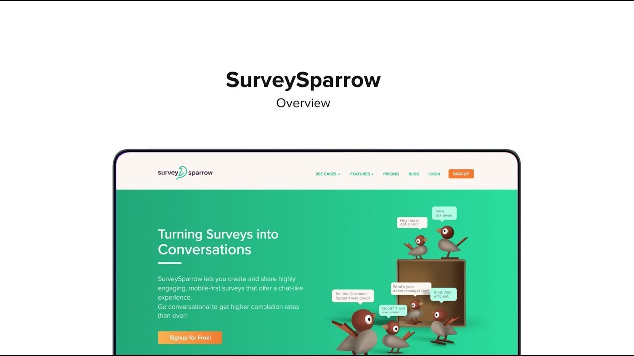 SurveySparrow Overview - YouTube