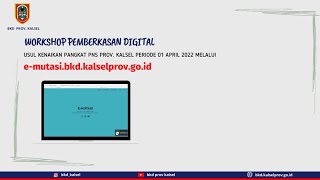 Workshop Pemberkasan Digital Usul Kenaikan Pangkat