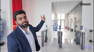 Smart Lobby Panel & Swing Barrier Integration along with visitor management for Commercial Building