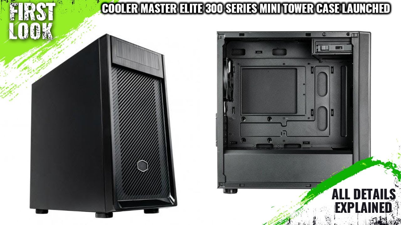 Cooler Master Elite 300 Series High Airflow Mini-tower Case Launched -  Explained All Spec, Features - YouTube