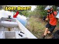 OFF ROADING WITH SUPERMOTO! WE FOUND A BOAT!