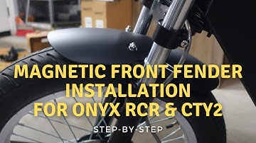 How to Install an ONYX Magnetic Front Fender | For RCR and CTY2