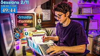 STUDY WITH ME LIVE POMODORO | 12 HOURS | Rain sounds, talk in breaks | Harvard Extension Student