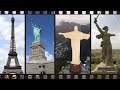 Eiffel Tower, Statue of Liberty, Christ the Redeemer, The Motherland Calls
