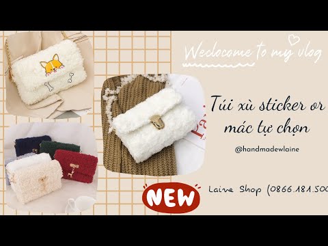Video #35 Túi xù dán sticker đơn giản |Hướng dẫn làm túi tự... - youtube