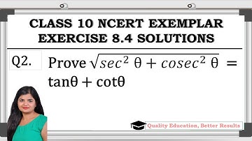 Exercise 8.4 Q2 NCERT Exemplar  Class 10 Maths @MathsTeacher