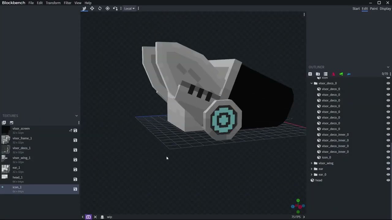 Protogen Head Modeling/Texturing Timelaspe | Blockbench - YouTube