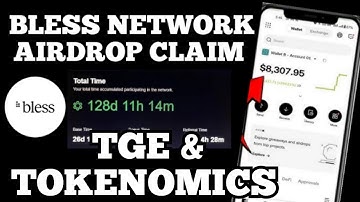 BLESS NETWORK TGE AND AIRDROP CLAIM  - TOKENOMICS DETAILS
