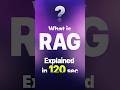RAG Explained In 120 Seconds #ai #rag