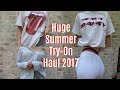 HUGE SUMMER TRY ON HAUL 2017 brandy melville, urban outfitters, topshop, american eagle +more