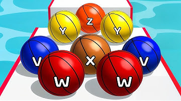 AZ Run - 2048 ABC Runner ! All Levels Gameplay (647-652) android, ios