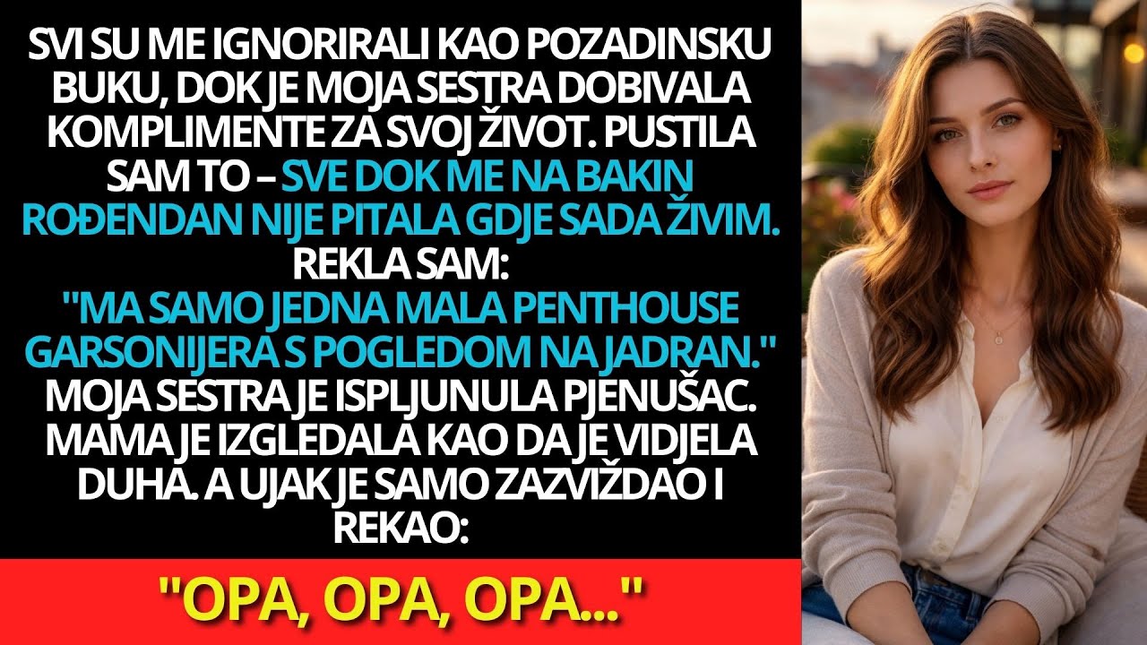 Svi su me ignorirali kao pozadinsku buku, dok je moja sestra dobivala komplimente