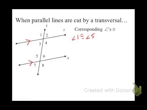 3.2 parallel lines and transversals