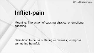 Inflict-pain Meaning