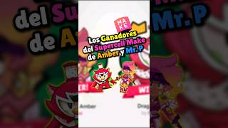 LOS GANADORES DEL SUPERCELL MAKE DE AMBER Y MR. P | #brawlstars #shorts