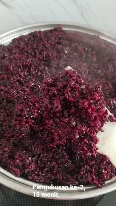 Tips Tape Ketan Hitam: tahap pengukusan kedua