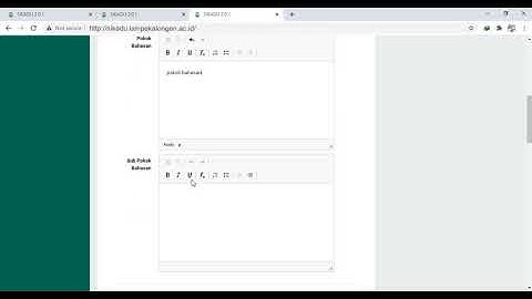 Dosen - setting presensi di SIKADU