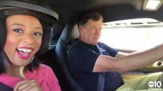 NASCAR legend Michael Waltrip shows off the infamous Carousel at Sonoma Raceway