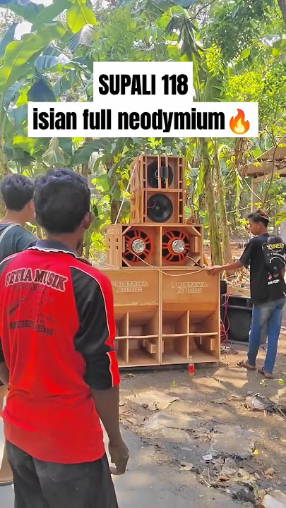 Ceksound Box Subwoofer Supali 18 inch dan low 15 inch double   mid 12 inch full neodymium