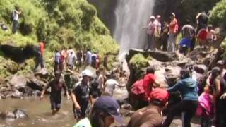 Trip to Peguche waterfall and Cuicocha lake Ecuador.