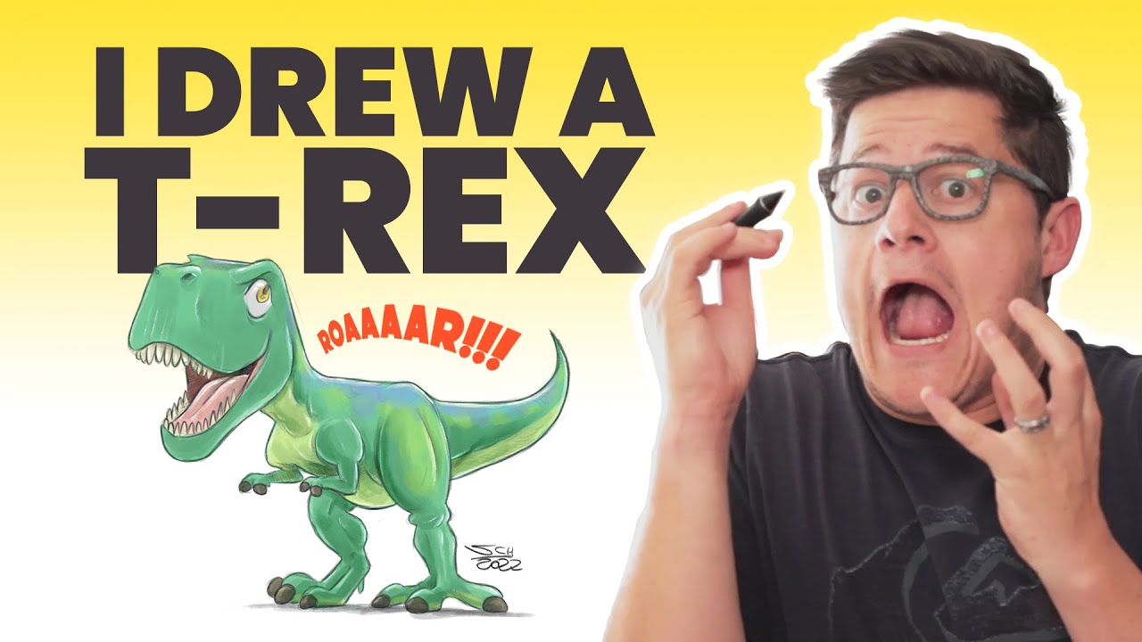 I did a T-REX DRAWING and discovered something amazing!