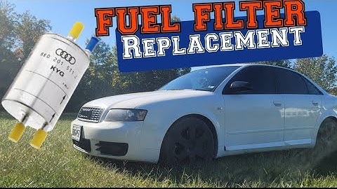 How to  REPLACE  a B6 S4 FUEL FILTER | vlog 51 |