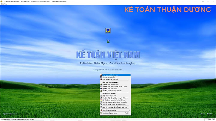 Cách sử dụng phần mềm kế toán sao việt