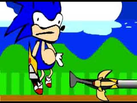 I made this in Flash, theres a new Sonic game coming out for the Wii, and he has a big ass sword that looks pretty heavy! X) NOTE: I made this flash movie 7 months before the game was even released.